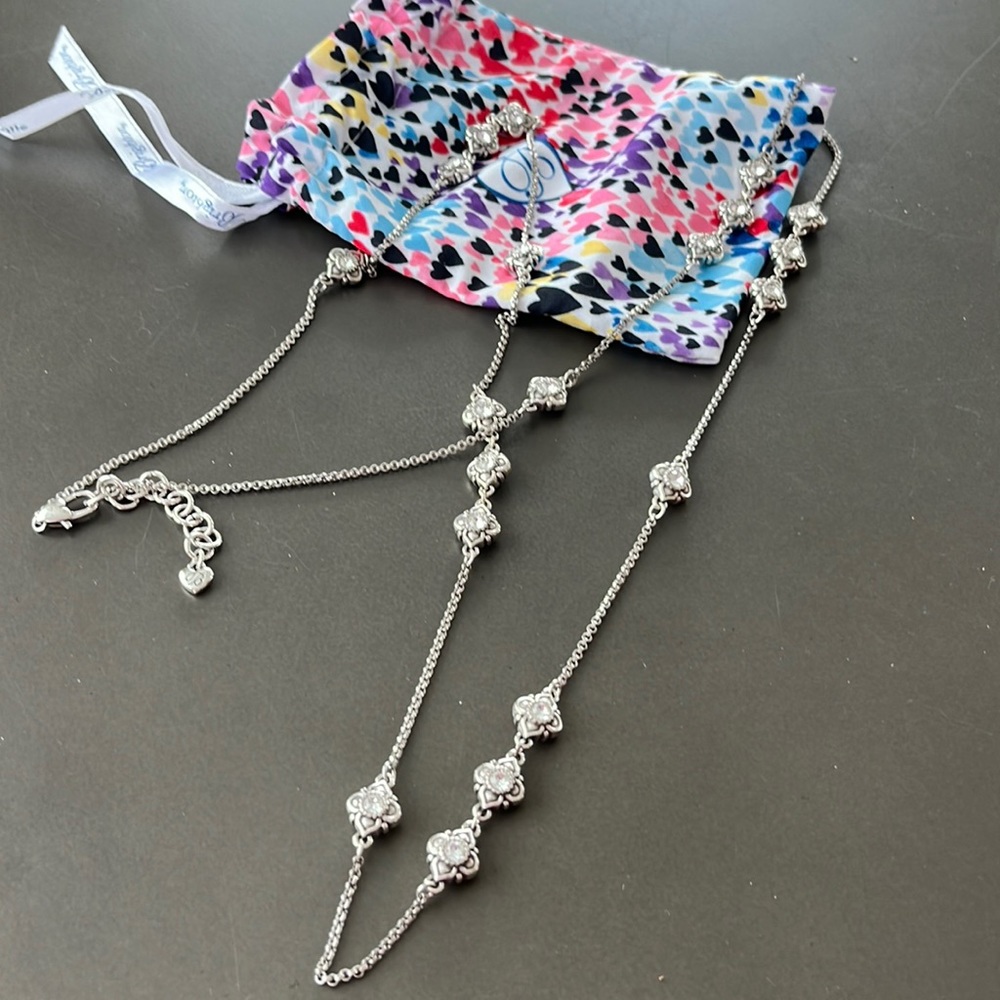 Brighton alcazar silver necklace with Swarovski crystal